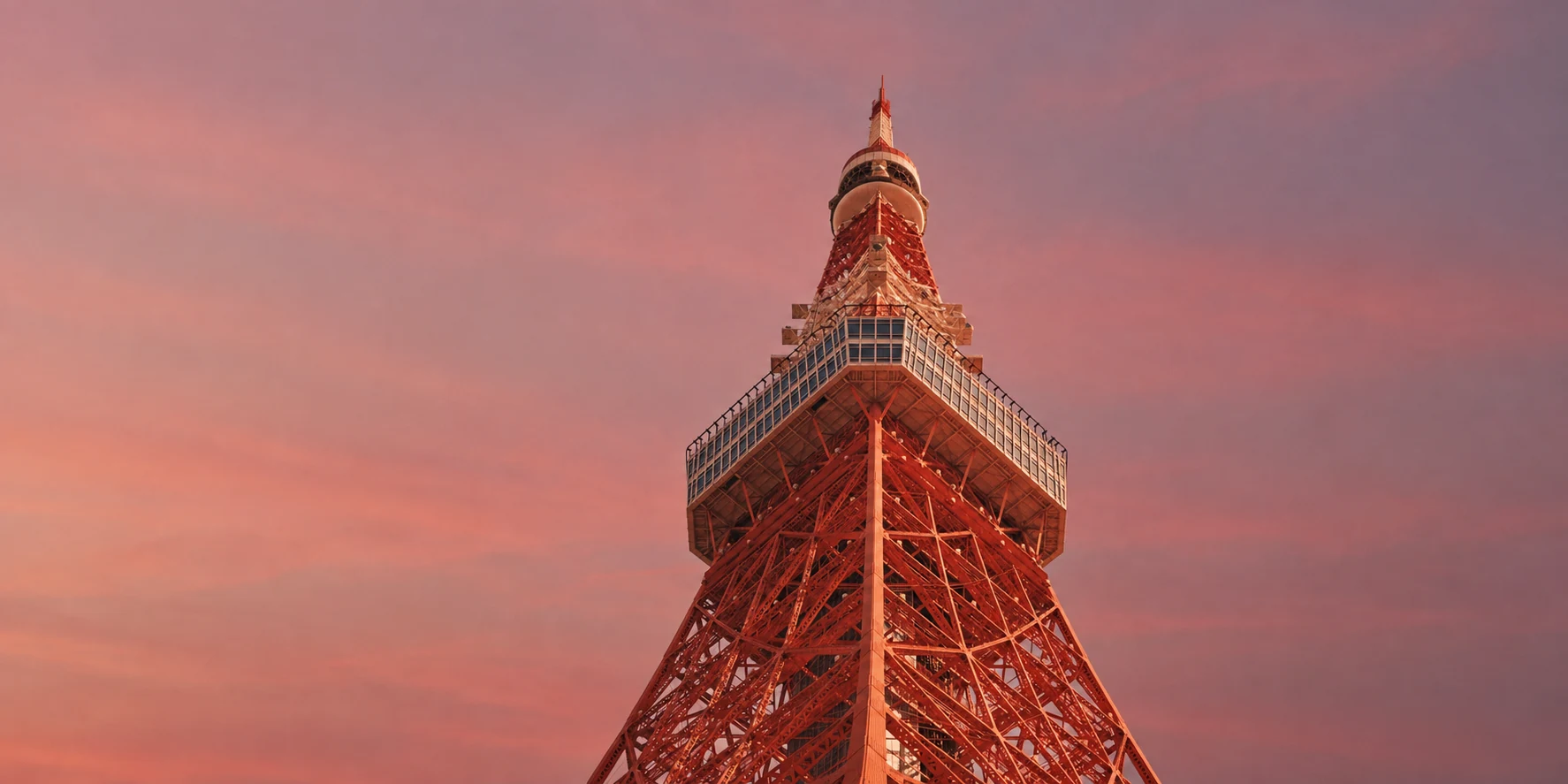 夕暮れの東京タワー